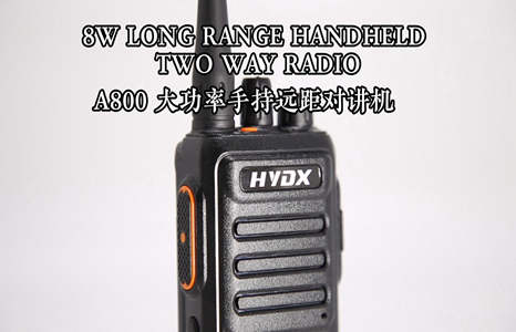 A800 8W 10km UHF Handheld Portable Two Way Radio